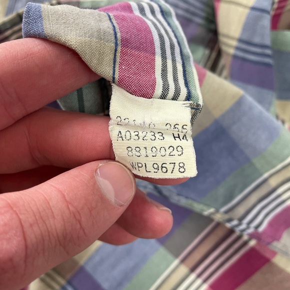 Vintage Burberry Plaid short sleeve button down shirt - Picture 6 of 10